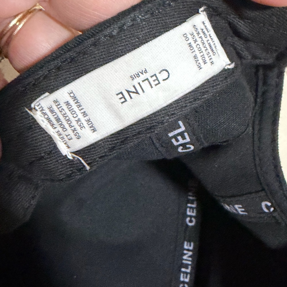 Celine Black Cap with White Label - Picture 8 of 13